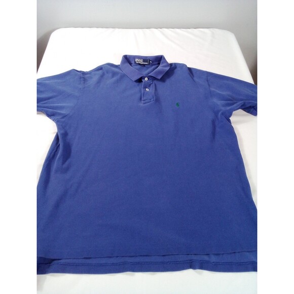 Men's Polo By Ralph‎ Lauren Short Sleeve Polo Shirt Size XL Purplish Blue... - Picture 4 of 9